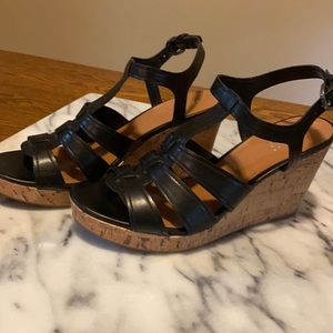 Franco Sarto Wedge Sandals Size 10